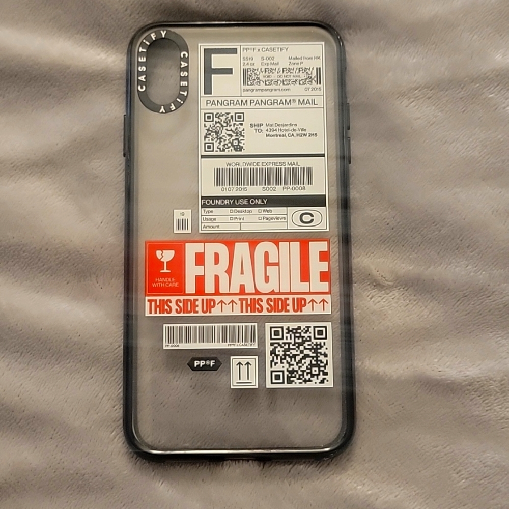 Casetify Fragile phone case iPhone XS Max